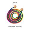 Нескользящая радужная длинная веревка с шариковой ручкой 5 м скакалка групповая скакалка фитнес-оборудование