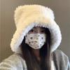Милая защитная шапка для ушей, зимняя шапка с медведем, чепчик, новые плюшевые наушники