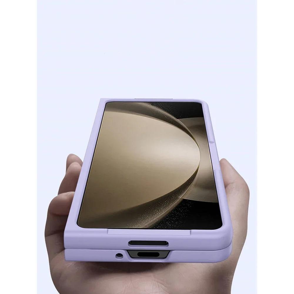 Ультратонкий чехол для телефона Samsung Galaxy Z Fold 7 6 5 4 3 со слотом для стилуса, подставкой, пластиковый складной противоударный защитный жесткий чехол