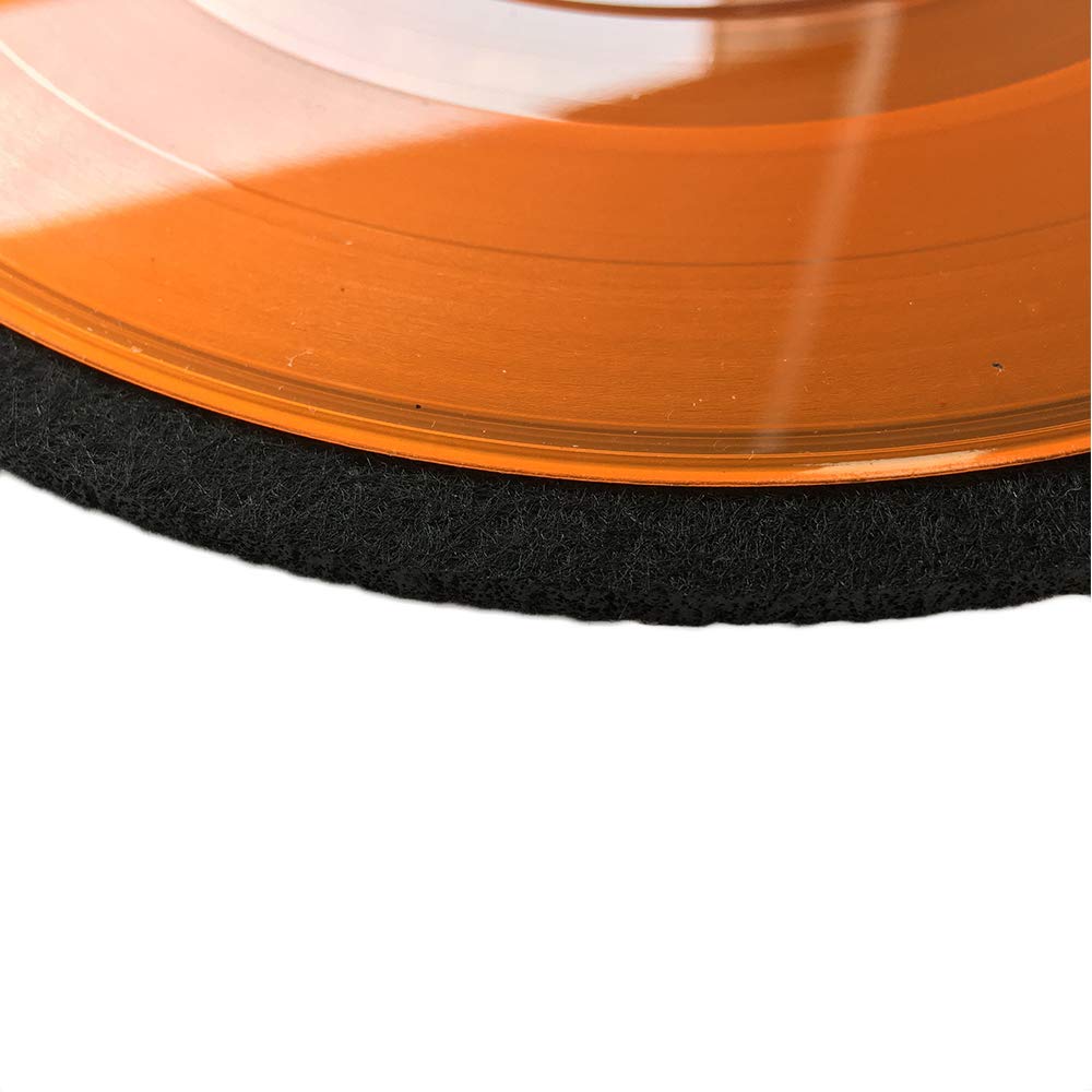 MayRecords 7 Inch Record Mat Turntable Mat for Record Player Wool Felt Slipmat 3mm Anti-Static