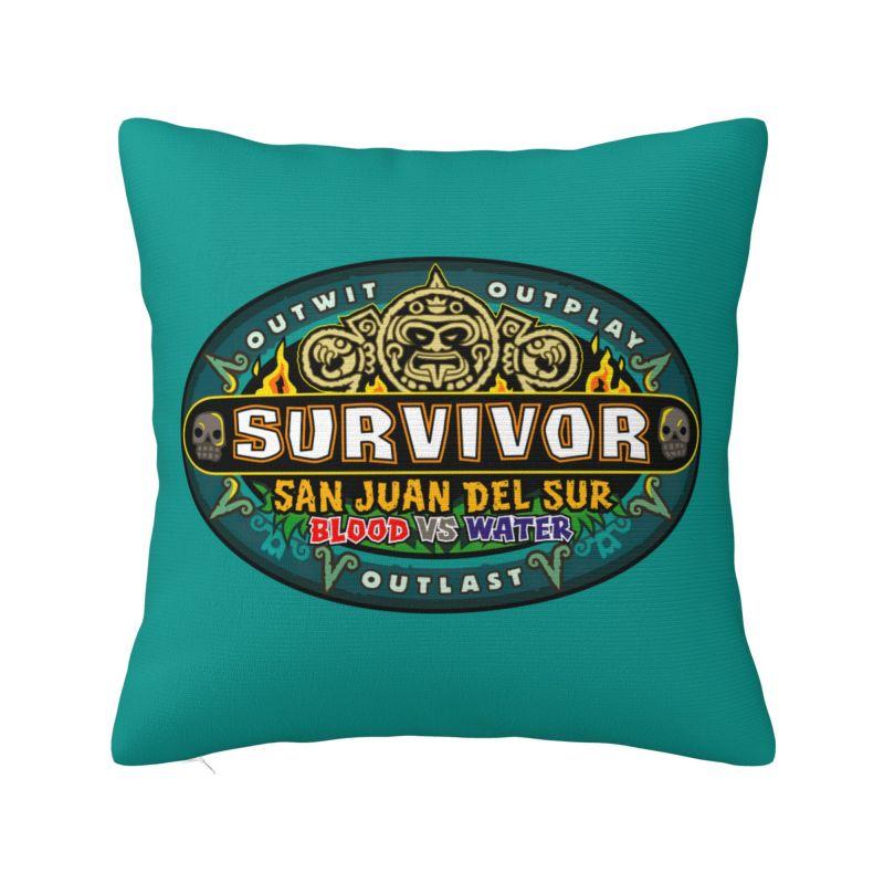 Adventure Game TV Show Survivor Cushion Cover x cm Polyester Throw Pillow Case For Sofa Car Seat Home Decoration Pillowcase