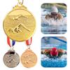 5cm Swimming Medal Award Medals with Neck Ribbon Metal Winner Medals 1st/2nd/3rd Place Medals for Competitions Party Race