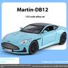 Масштаб 1/32 Aston Martin DB12 GT Суперкар Сплав Металл Литая под давлением Модель автомобиля Звук и свет Праздничный подарок Детская игрушечная машинка