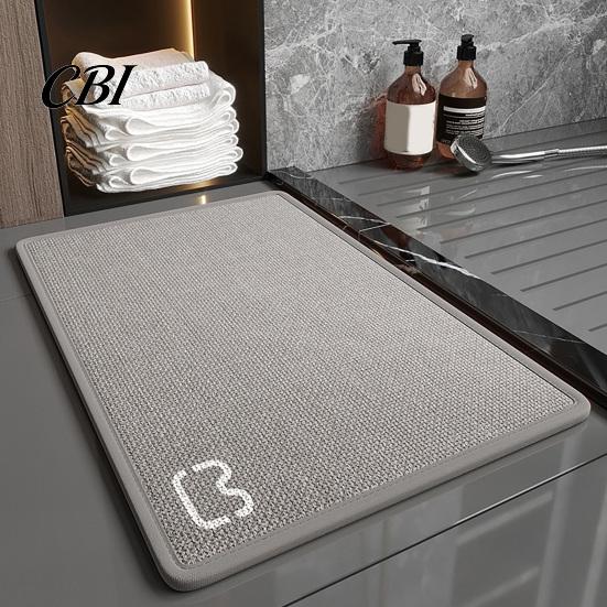 Daily Maintenance Rug Minimalist Bathroom Rug, Absorbent Non-Slip Floor Mat, Rectangular Door Easy Care Mat for Home Entrance Bedroom Living