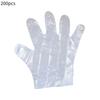 200Pcs Disposable Clear Plastic Gloves Latex Powder Free Home Work Use Safe Gloves for Cooking Cleaning Painting