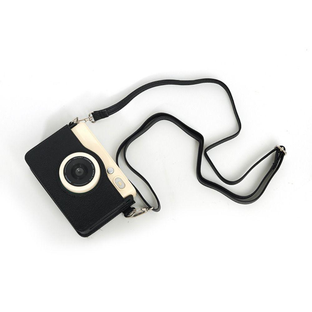 PU Leather Instant Camera Storage Bag Protective Cover for CHUZHAO D1pro Outdoor Photography