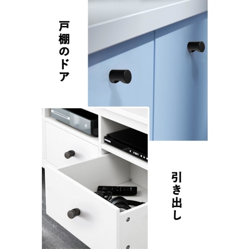 harukita Drawer Pulls, Knobs, Cabinet/Closet Handles, Aluminum Alloy, Round, with Screws, Black, Set of 10 (16 X 20 Cm)