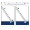 Disposable Toilet Bowl Refills Upgraded Toilet Bathroom Cleaning Sponges Pads Cleaner Heads Supplies With Brush