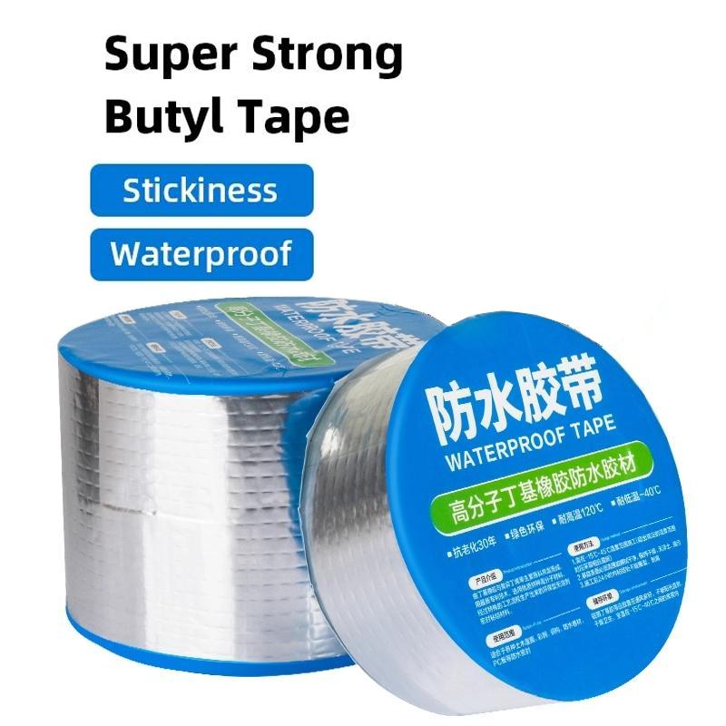 Super Waterproof Tape High Temperature Leak-proof Wall Crack Roof Pipe Repair Tape Thickened Self Aluminum Foil Butyl Tape