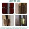 Hinge Pin Door Stop Butterfly Spring for Most Residential Door Use, for Keep Door Open (4 Pack)