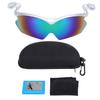 Outdoor Polarized Sunglasses Clip On Hat for Men Women Fishing Cycling Traveling UV400 Silver Frame