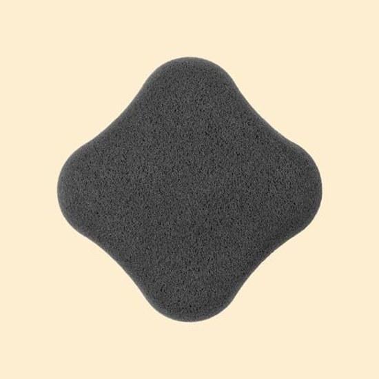 KAI Foundation Hard-to-Absorb Puff Black Diamond Shape Two-Layer Structure Powder Liquid Natural Finish KQ3277 Sponge