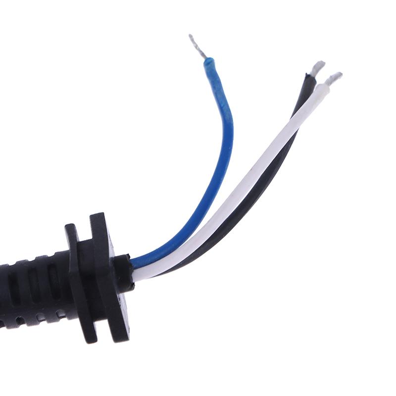 Подходит для адаптера зарядного устройства ноутбука Dell HP, черный штырь 7,4 X 5,0 мм со светодиодной подсветкой, 1,8 м, медный штекер постоянного тока, соединительный шнур, кабель