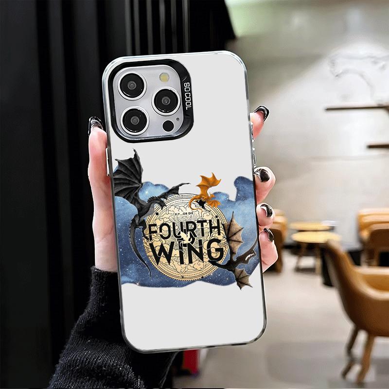 F-Fourth W-Wing Dragon Soft Phone Case for iPhone 15 16 17 Pro Max 17Air 16E 14 Plus 13 12 Mini Shockproof Cover Back Shell