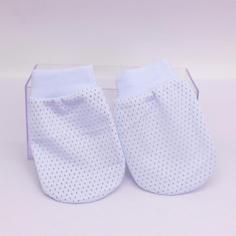 1 пара дышащих перчаток для новорожденных, нейлон + спандекс, ледяной шелк, детские регулируемые перчатки с защитой от царапин