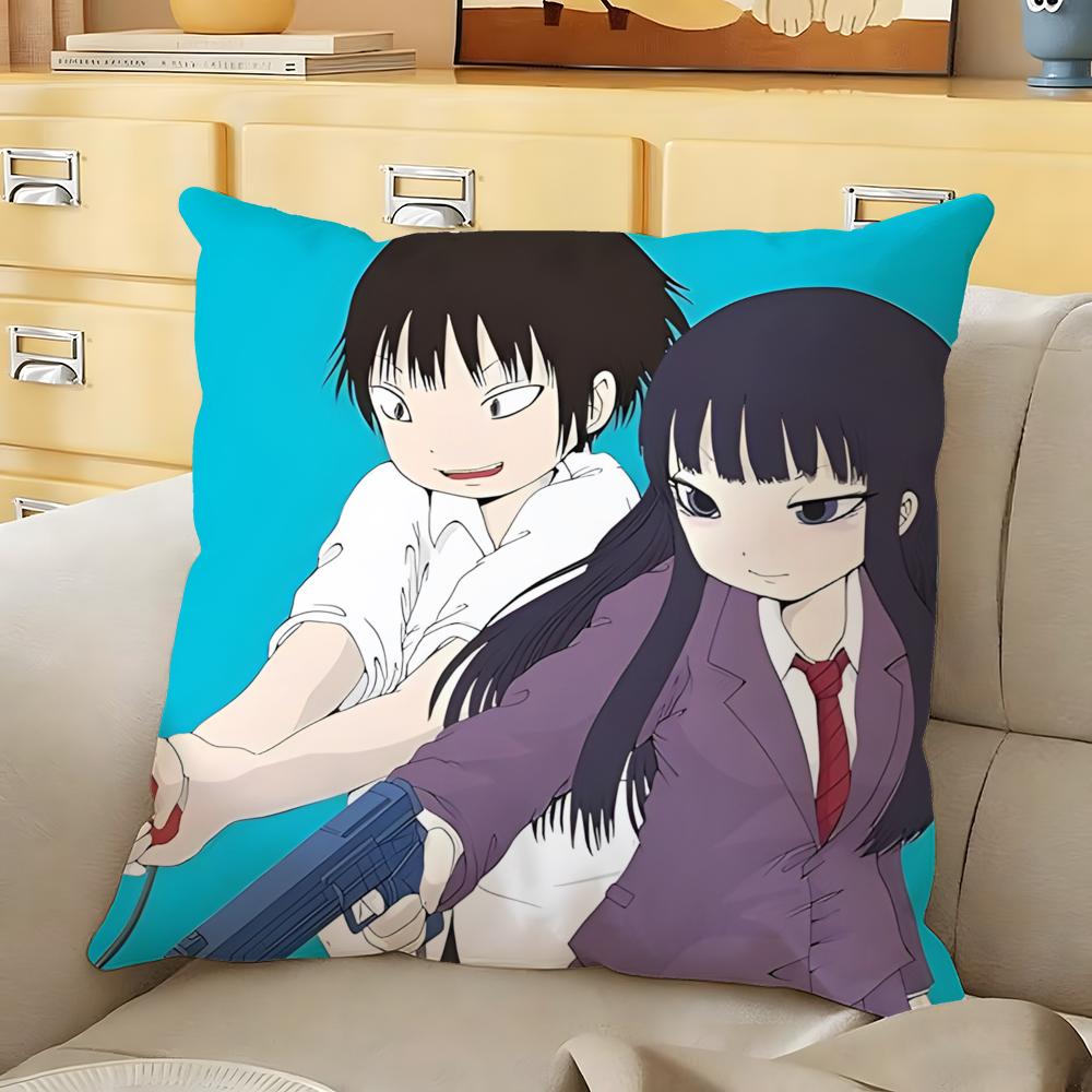 Cute HHi SScore Girl Cushion Cover Soft Durable Reversible Pillow Cover Home  Car MultiScene Daily Comfort Pillowcase