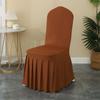 5/10/50/100pcs Pleated Skirt Spandex Chair Cover Hotel Banquet Party Events Wedding Decoration Dining Room Seat Protector Covers