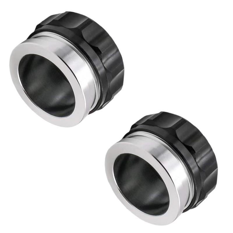 Car Aluminum Weldable Fuel Tank Filler Neck Set Universal Weld-on Fuel Water Inlet Pipe With Radiator Coolant Reservoir Caps 2 P