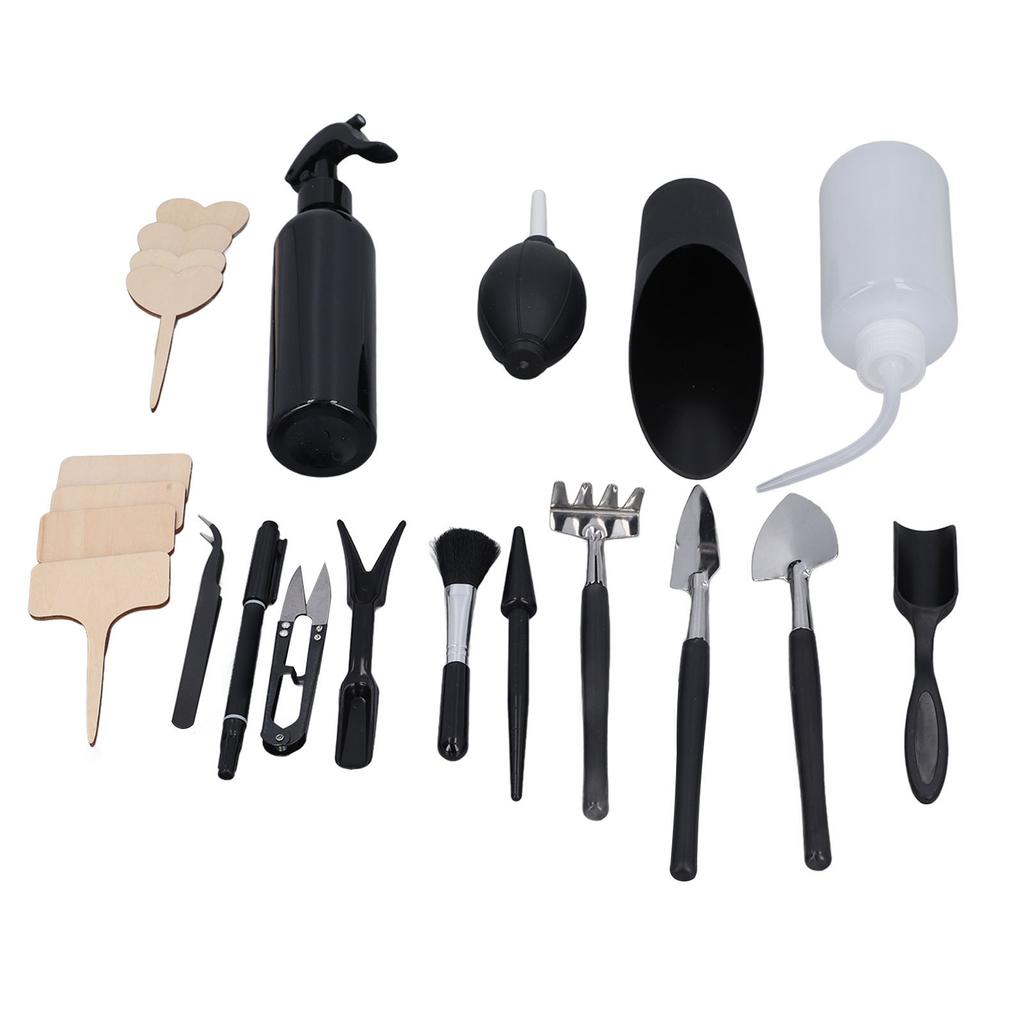 23 шт., миниатюрные садовые инструменты для пересадки растений, набор инструментов для бонсай, небольшое комнатное растение