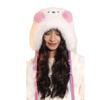Cute blush bear plush hat women's winter sweet warm ear protection Lei Feng hat cycling fleece thickened cold protection