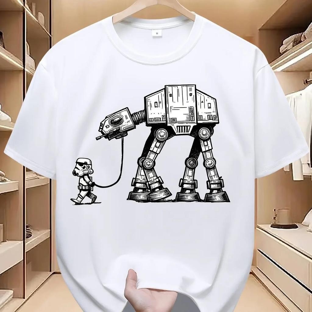 ЗВЕЗДНЫЕ ВОЙНЫ Официальный шагоход AT-AT Винтажные футболки Star Wars для мужчин, женщин, детей, взрослых, футболки для родителей и детей