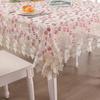 Lace Tablecloth Double-Layer Mesh Embroidery Hollow Table Cloth Coffee Table Cover Towel Small Fresh Tablecloth