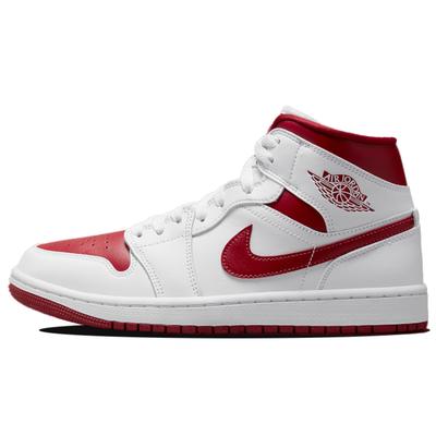 Женские кроссовки Air 1 Mid 'White Pomegranate' Jordan BQ6472-161