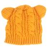 Универсальная химия Шапка-бини Bear Twist Knit горчичного цвета Шапка-бини с медведем