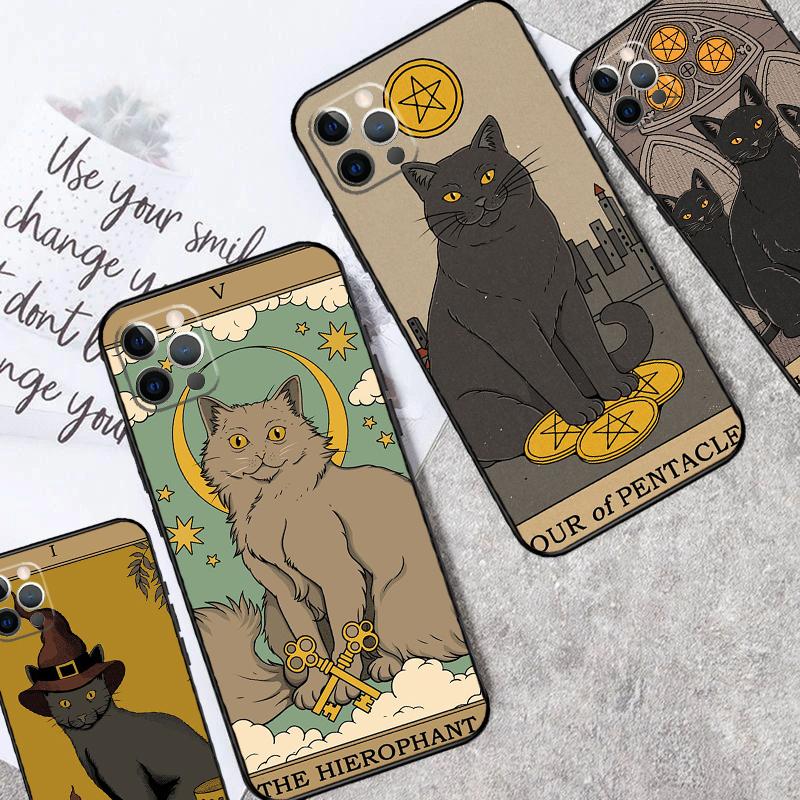 Чехол Tarot Witchcraft с кошками для Samsung Galaxy S25 Ultra S20 S21 S22 S23 S24 Ultra S9 S10 Plus S25 FE Чехол Funda