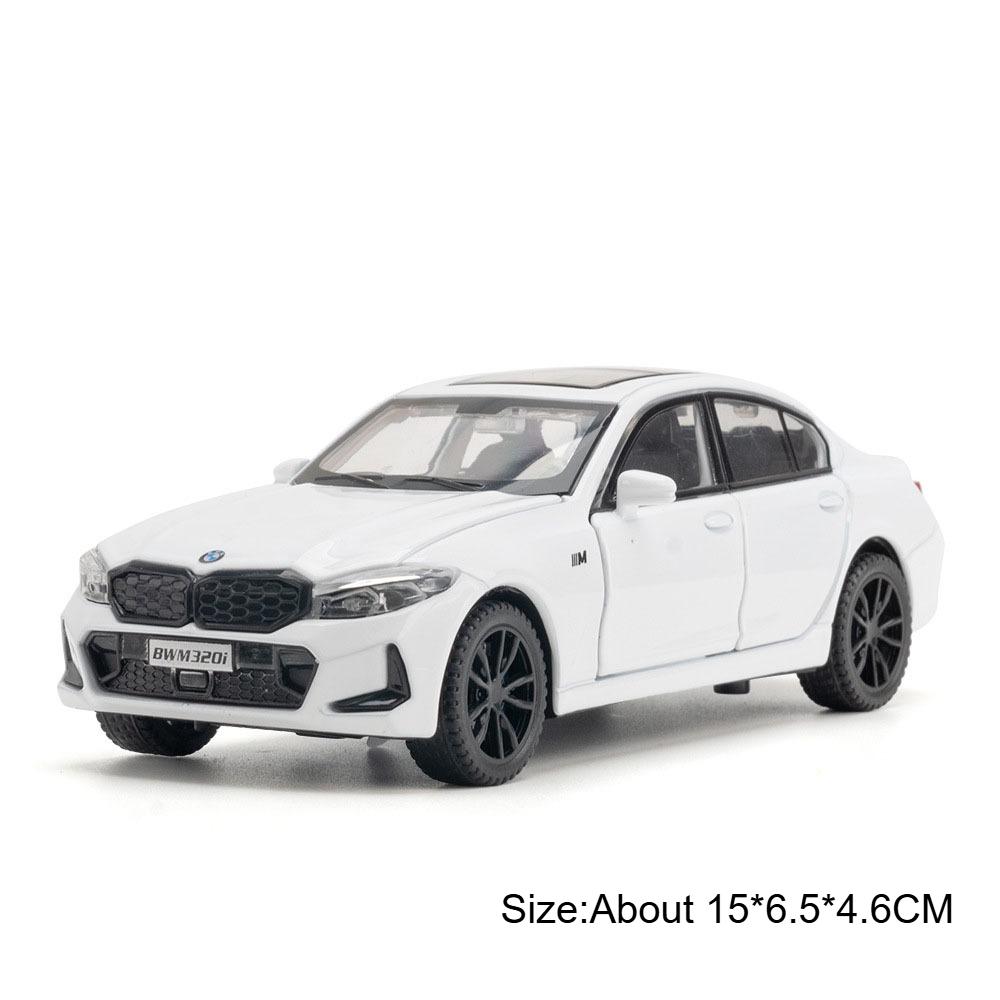 1:32 M4 Coupe 320i Модель Игрушечный Автомобиль Металлический Кузов Резиновые Шины Двери Открываются Оттяни Назад Симуляция Игрушки Модели Подарки для Детей