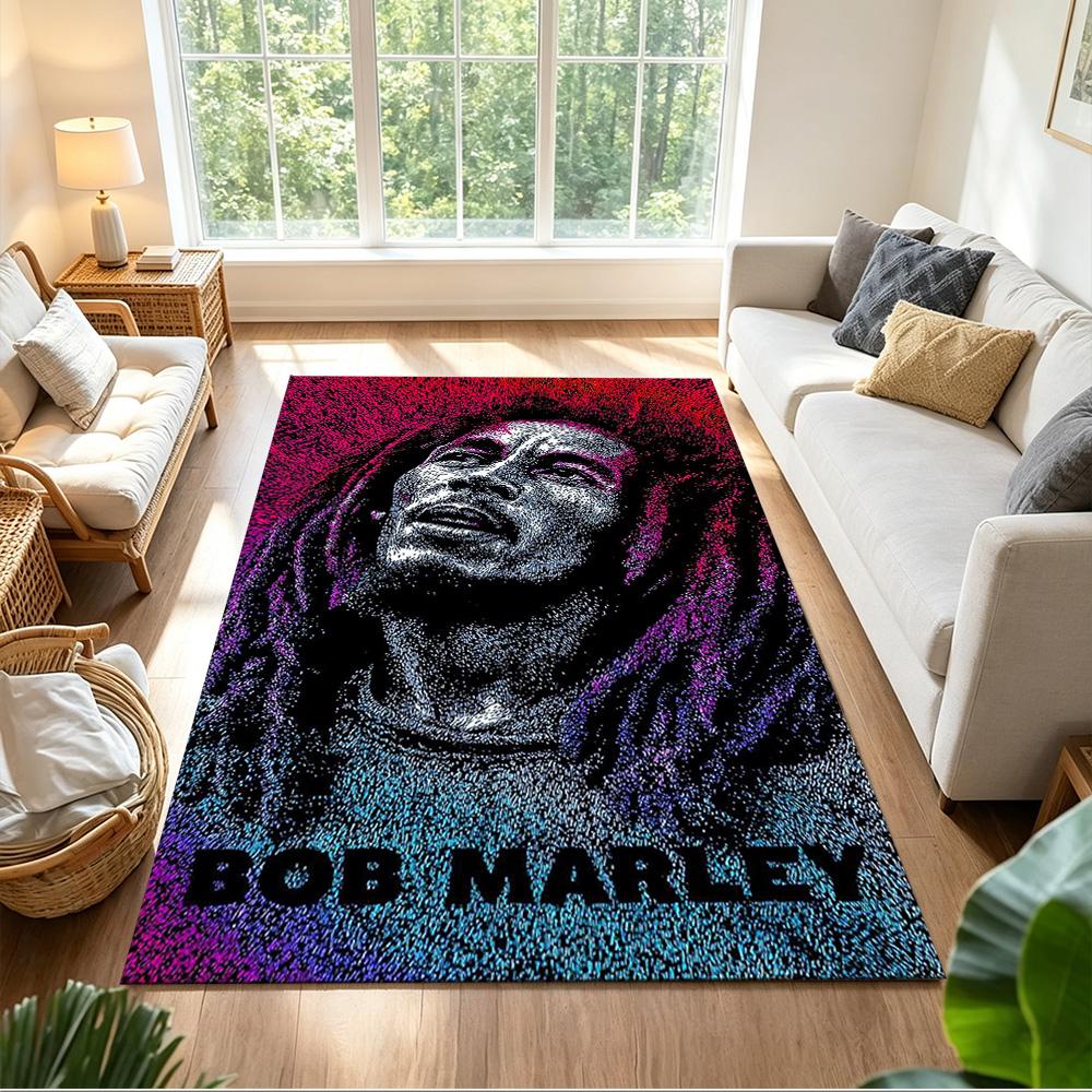 Bob Marley Floor Mat Design for Kitchen Playrooms Foyer Dining Room Antislip Carpet Anime Office Decor Wedding Party Gift