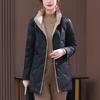 White Duck Down Down Jacket Women's Mid-length Winter New Large Size Stand-up Collar Jacket Women