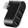 BRIIKPP USB Вращающийся USB-хаб для передачи данных, идеально подходит для расширения периферийных устройств вашего компьютера, 2.0, 3 порта, Питание от шины, Высокоскоростная передача, Компактный, Легкий,