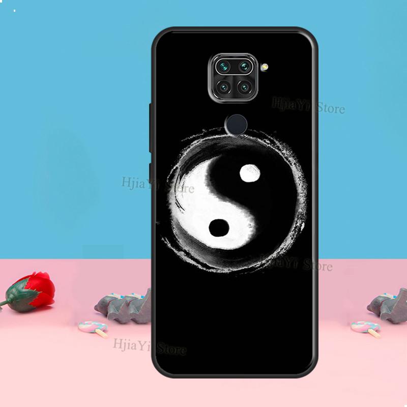 Черно-белый чехол Инь Ян для Redmi Note 8 9 10 11 12 Pro Plus 10S 11S 12S Чехол для Redmi 9C 10A 10C 12C Coque