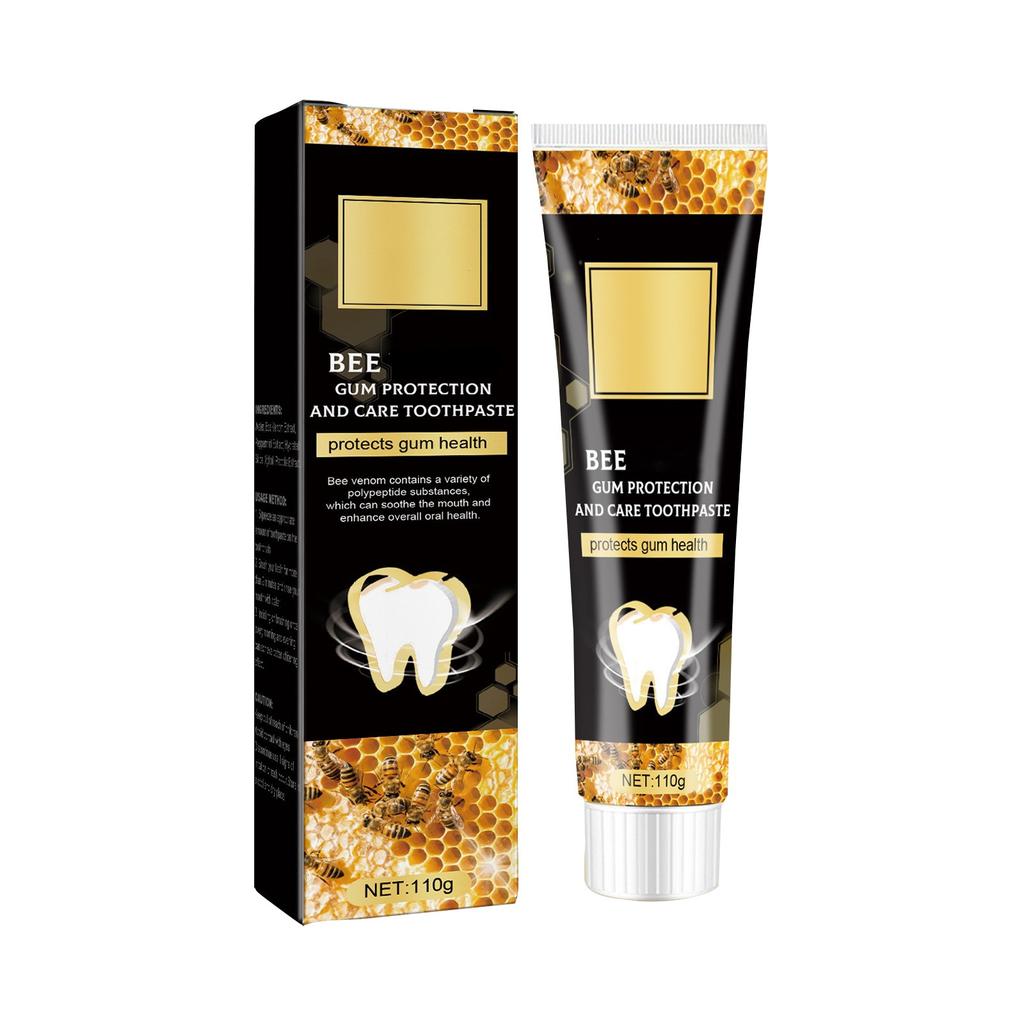 Bee Gingival Toothpaste Deep Clean Tooth Stains Toothicidal Mouthpiece Tooth Stain Removal, Teeth Whitening Booster  110g