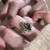 Модное кольцо с кисточкой из нержавеющей стали с уникальной детализацией из бусин для молодых женщин, стремящихся к стилю и индивидуальности