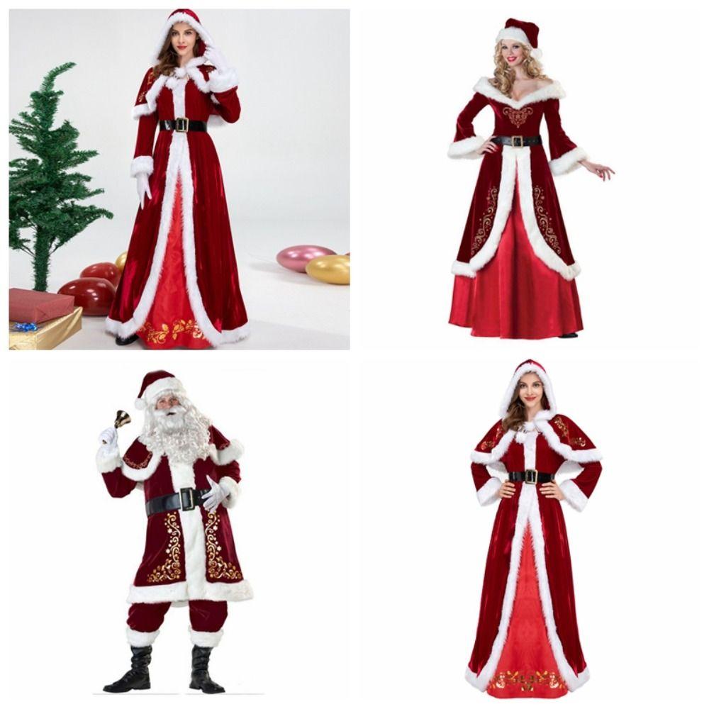 Hat Christmas Cosplay Cloth Dress Women Evening Dress Party Performance
