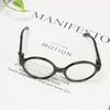 Plastic Transparent Plastic Glasses Transparent Colorful Doll Glasses  Children Toy