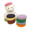 1 pcs Mini Solid Color Pet Decor Pet Wool Cap Pet Headwear Dog Beret Cat Hat
