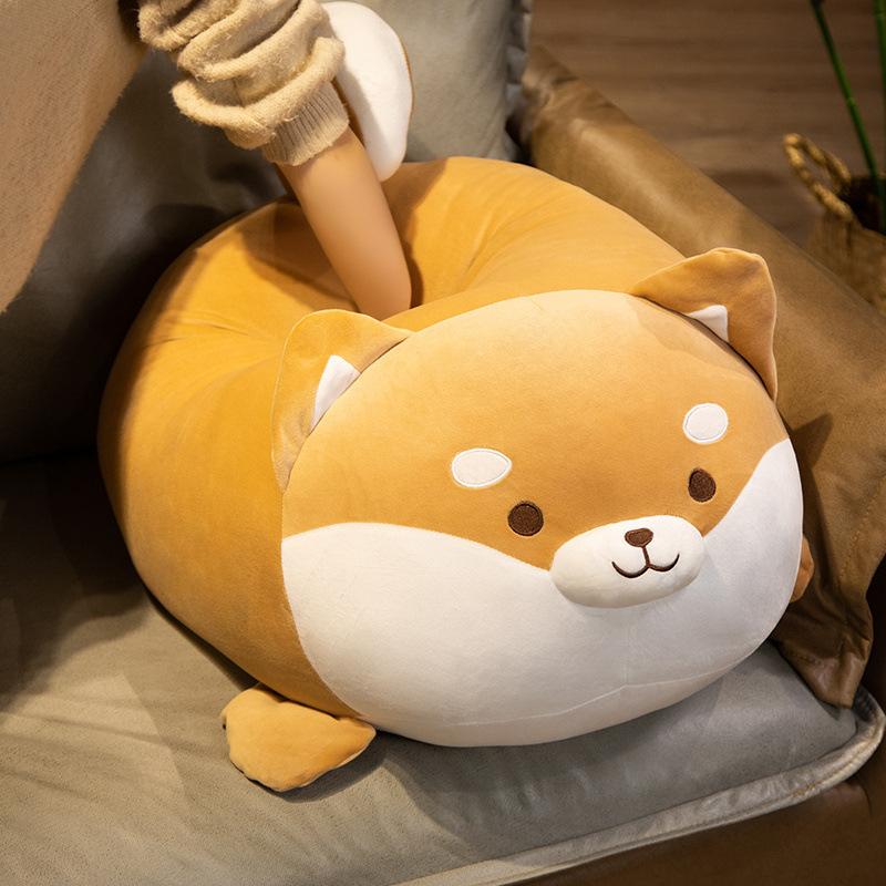 Cute Shiba Inu Plush Toy Doll Dog Ragdoll Corgi Doll Pillow Bed Super Soft Sleeping Big Pillow