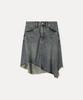 MIXXO Асимметричная джинсовая юбка миди_Miwwjg911J