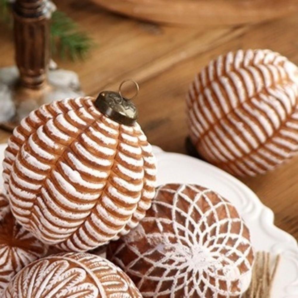 12PCS Vintage Style Christmas Ornament Ball Set Christmas Tree Pendant Merry Christmas Decoration