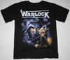 Warlock band РЕТРО Футболка Черный Хлопок Все Размеры от S до 5XL