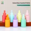 20 мл/30 мл Цветная макаронная стеклянная бутылка-капельница для эфирных масел