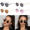 Retro Metal Frame Sun Glasses Vintage Small Frame Round Sunglasses Fashion Shades UV400 Protection Travel Beach Cycling Eyewear