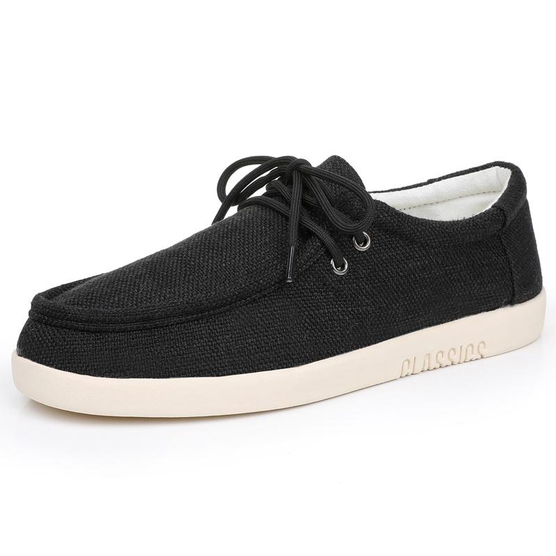 Men Comfy Canvas Shoes Breathable Men'S Mesh Shoes Lightweight Sneakers Fashion Slip On Flats Comfortable Man Loafers Lazy Shoes