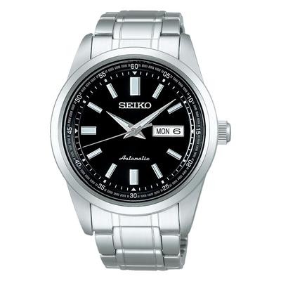 [Часы Seiko] Мужские механические автоматические часы Seiko Selection, серебристые, прозрачная задняя крышка, день недели и дата, водонепроницаемость 10 АТМ, модель SARV003