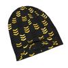 2D Flat Printing Huffle Badger Black And Yellow Pattern Fashion Knit Hat for Adults Adds a Stylish Finishing Touch To Everyday Outfits Perfect for Cit