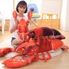 Имитация большой лобстер подушка-игрушка плюшевая кукла рак черно-красный лобстер кукла мальчики забавная кукла