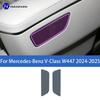 Для Mercedes-Benz V-Class W447 2024-2025 Защитная наклейка на центральную консоль салона автомобиля Декоративная полоса для интерьера Защитная из ТПУ